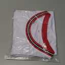 YWIES Plain Basketball Jersey, Blank Team Uniform, Hip Hop Hipster Short Sleeveless Active Shirts (Medium, White-red)