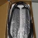 Modern Black Pendant Lights 2 Pack, LED Minimalist Pendant Lighting Fixture for Kitchen Island, Long Tube Hanging Light Cord Adjustable for Living Room Bedroom Dining Room Bar