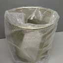 Martha Stewart Ryder Gold Mesh Metal Trash Can, 4.5 Gallon, Wastebasket for Office