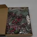 Retrowavy 56 Packs Artificial Christmas Picks Red Berry Stems Sprays Faux Cedar Holly Pine Needles Branches Snow Christmas Tree Picks Decorations for Xmas Winter Holiday DIY Crafts Wreath Tree