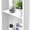 Stainless Steel Shower Niche 24" X 12" Matte White No Tile Needed Vertical Niche Shower with Two- Tier Shelves Recessed Wall Niches for Bathroom Storage Over Mount Installation