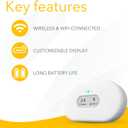 Airthings 2960 View Plus - Battery Powered Radon & Air Quality Monitor (PM, CO2, VOC, Humidity, Temp, Pressure)