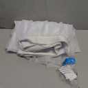 Suppromo 6ft White Tulle Table Skirt for Rectangle Tables or Round Tables Tutu Table Skirt White Ruffle Table Cloths for Wedding Bridal Shower Birthday Party Desk Skirt Decorations (72" x 30" (6FT))