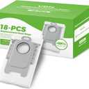 VBN 18 Packs Q10 Q7 Q5 Dust Bags for Roborock Q7 M5+, Q10 S5+/Q10 X5+, S8 Pro Ultra, S8+, Q7 Max+, Q5+, Q5 Max+, S7 Max Ultra,S7 Maxv Ultra and Q8 Max+ vacuum bag replacement, 3.6L