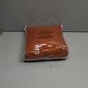 Bright Orange Curtains 63 Inches Long 2 Panel Sets for Living Room Bedroom, Light Filtering Linen Drapes for Kitchen Windows Rod Pocket or Back Tab Curtain,Semi Sheer 52x63