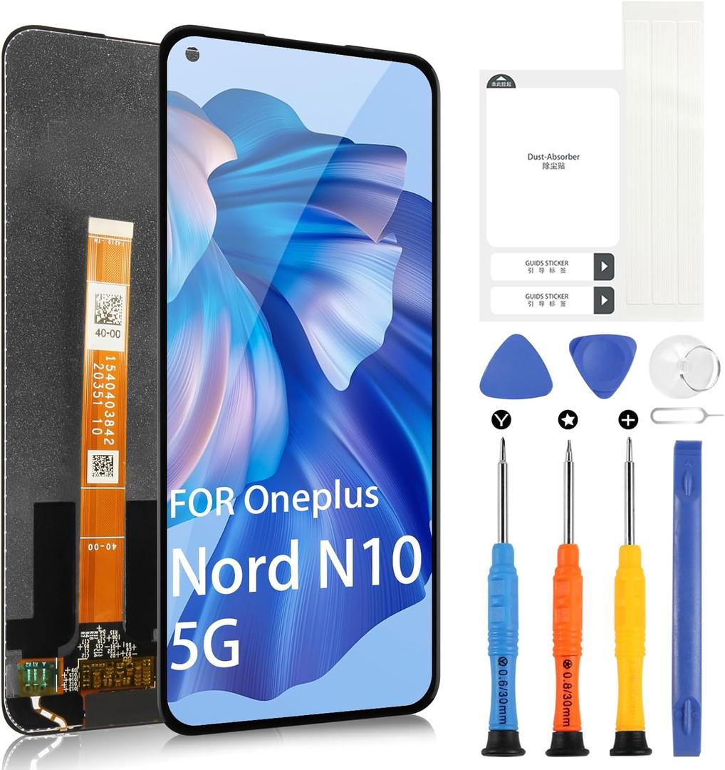 for OnePlus Nord N10 5G Screen Replacement - for OnePlus Nord N10 5G LCD Display BE2025 BE2026 BE2028 BE2029 6.49 inch Touch Screen Digitizer Assembly with Repair Tools