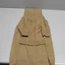 IECOii XXL Dog Sweater, Thermal Knit Big Dog Sweater with Sleeve, Pet Turtleneck Doggy Sweatshirt for Extra Large Dogs Boy Girl, Stretchy Large Dogs Cold Weather Outfit Pitbull Clothes, (Camel, XXL)