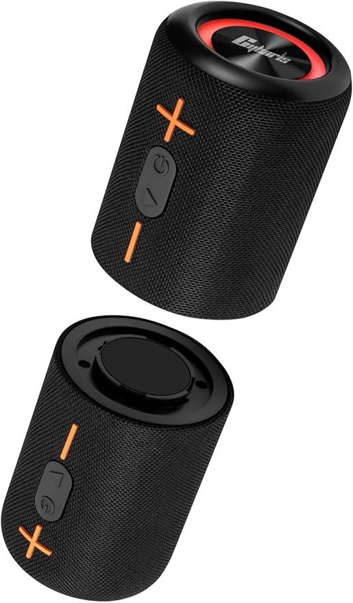 CYBORIS 2 in 1 Portable Splittable Bluetooth Speaker, Waterproof Split Wireless Speaker Bluetooth V5.3 with 20W Loud Stereo Sound, 24H Playtime, True Wireless Pairing for Home, Outdoor or Travel