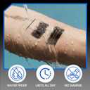 Noerrors Beard Pencil Filler for Men, Enhancement Pencil Kit with 4 Tips Pen&Temporary Beard Coloring&Brush Set Hairline Moustache Eyebrows Waterproof Filling Shaping Styling Makeup Tools #Black