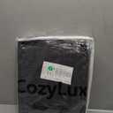 CozyLux Queen Comforter Set Dark Grey - Bed in a Bag Queen Size 7 Pieces, Luxury Soft Bed Set for All Seasons, Bedding Set with Comforter, Sheets, Pillowcases & Shams, Dark Gray, Queen