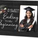 2026 Graduation Picture Frame,A Sweet Ending to A New Beginning Photo Frame,4 x 6 Inch Photo