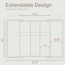 Gray Expandable Utensil Drawer Organizer 2 Pack, Adjustable 13 to 22.4, 5 Compartment Silverware Organizer for Kitchen Utensils, Spatulas, Cutlery, and Tools, Easy to Clean, Durable, and BPA-Free