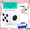 2 Pack 8 Inch Jumbo Foam Dice Soft Funny Giant Dice Cubes with Number Dots for Classroom Games Math Teaching Party Games Family (Color Style 1)