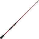 Ugly Stik 7’ Carbon Spinning Rod, One Piece, 6-12lb Line Rating, Medium Power, Fast Action, 3/ 16-5/ 8 oz. Lure Rating, Red/ Black