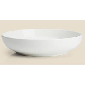 Sweese Large Salad Serving Bowls, 30 Ounce Porcelain White Pasta Plates Set of 2, 8.4 Inch Pasta Bowls for Dinner, Salad - Microwave Dishwasher