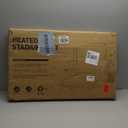 HOPERAN Dual-Sided Heated Stadium Seats for Bleachers with Back Support, 3 Levels Heating Stadium Seating for Bleachers Seat with Backrest, 5 Pockets Portable Stadium Chair for Outdoor (21", Black)