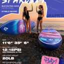 Starcity 11'6"x35"x6" Inflatable Stand Up Paddle Board, Extra Wide SUP Board for Stable Lake Paddling, 450 Pound Capacity Paddle Board for Beginners