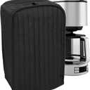 RITZ Premium Universal Coffee Maker Cover, 16" x 11.5" x 7.75", Durable, Long-Lasting, High-Quality, Lightweight Polyester and Cotton Blend, Black