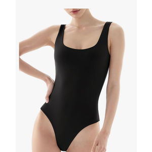 PUMIEY Bodysuit for Women Sleeveless Backless Tank Top Sharp Collection Size L