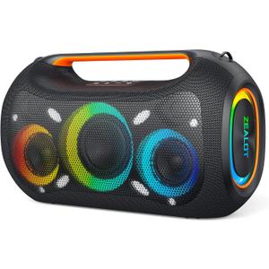 Upgrade 420W Max Loud Portable Party Speaker with Built-in Lights,OTG,APP,Dual Pairing,XBass,48000mAh, Dynamic Light Show that syncs to the beat, Ideal for Beach, Pool, Boat and Outdoor Par