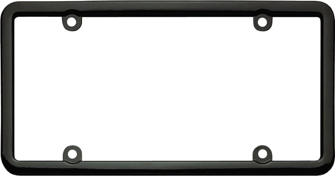 Cruiser Accessories 20050 Classic Lite License Plate Frame, Black,1 Frame
