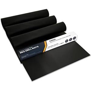 Linda's Essentials Extra Large Grill Mats for Outdoor Grill Mat (3 Pack) - Reusable Heat-Resistant Grilling Mats for Outdoor Grill, Non Stick Grill Matt, Easy Clean BBQ Mats for Outdoor Grills