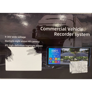 4CH Channel 360 AHD 10.36" Monitor Touch Screen Loop Recording Display Left and Right Electronic Side View Mirror BSD DVR Dash Backup Camera Side Blind Areas IR Waterproof for Truck