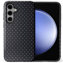 ilikediy for Samsung Galaxy S25 Ultra Case,HL2 Polka Dot Black Hybrid 2 Layer Hard Shell Silicone Protective Pattern Design Case
