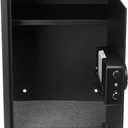 Amazon Basics Steel Home Security Safe Box with Electronic Keypad Lock for Documents, Jewelry, Valuables, 1.8 Cubic Feet, Black, 13.8"W x 13"D x 19.7"H