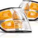 For Toyota Sequoia 2001-04/Tundra Double Cab 2000-2004 Signal Light Assembly Pair Driver and Passenger Side DOT Certified TO2530143 TO2531143