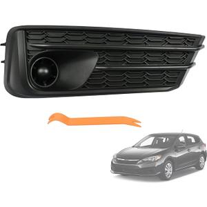 Promrmr Right Passenger Side Fog Light Cover w/o Hole 57737FL00A Black Fit for Subaru Impreza 2020 2021 2022 2023 2.0L Front Bumper Fog Lamp Bezel