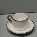 Espresso Cups and Saucers Set of 6, 7 OZ Porcelain Cappuccino Cups with Saucers, Stackable Coffee Mugs for Demitasse, Latte, Cafe, Mocha, Tea, Mother's Day Gift Thanksgiving Christmas Gift Present