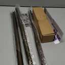 TVWOO Bronze Decorative Farmhouse Curtain Rods:18-60 Inch Adjustable Heavy Duty Single Window Curtain Rod for Bedroom Living Room,Bronze Boho Rustic Drapery Rods with Vintage Twist Finial Easy Install (28-60" ( 1pack ))