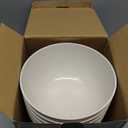 Homestockplus Non Ceramic 68 Oz Salad Bowls,Large Serving Bowls 6 Pcs Unbreakable Ramen Bowl for Salad,Soup,Ramen,Noodle,Oatmeal,Snack Apply to Kitchen, Freezer,Dishwasher & Microwave Safe (Off-White)