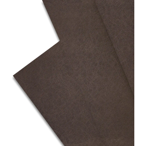 Majestic Giftware PVC Faux Leather Fabric 2 Yard (G29-54X72) | Dark Brown Circular Synthetic Vinyl Faux Leather Sheets by The Yard for DIY Crafts, Upholstery | Waterproof & Easy to Clean
