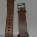 Soft Horween Leather Watch Band Compatible with Google Pixel /Pixel2 /Pixel 3 41mm/Pixel 3 45mm/Pixel 4 41mm/Pixel 4 45mm Watch,Replacement Strap for Pixel Smart Watch Bands (Natural-1/Silver Buckle)