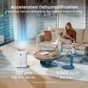 120 Pint Energy Star Dehumidifier for Basement with Drain Hose, 6500 Sq. Ft