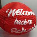 Back to School Yard Sign Apple Decoration, 30" Red Apple Lantern with Built-in 70 LED Lights Decor for First Day of School Classroom Party