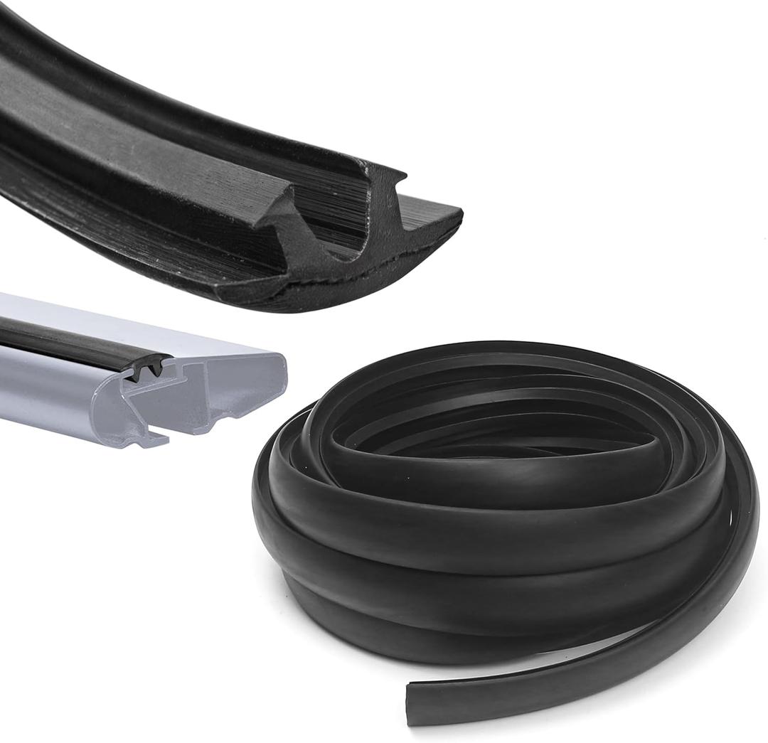 Rubber Strip for Car Roof Rack Crossbar, 0.87" Wide x 129" Long, Sealing Replacement Parts Used to Reduce Wind Resistance Noise Reduction Reducer Fit for Cross Bars Racks on Car Top