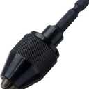 NEIKO 20753A Keyless Drill Chuck for Impact Driver, Chuck Conversion Adapter, 1/4 Hex Shank, Convert Cordless Screwdrivers into Power Drills in Seconds, For Round-Shank Drill Bits, No Keys Needed