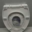 Jool Baby Quick Flip Toilet Seat with Built-in Potty & Splash Guard for Toddler Training, Slow Close (Elongated)