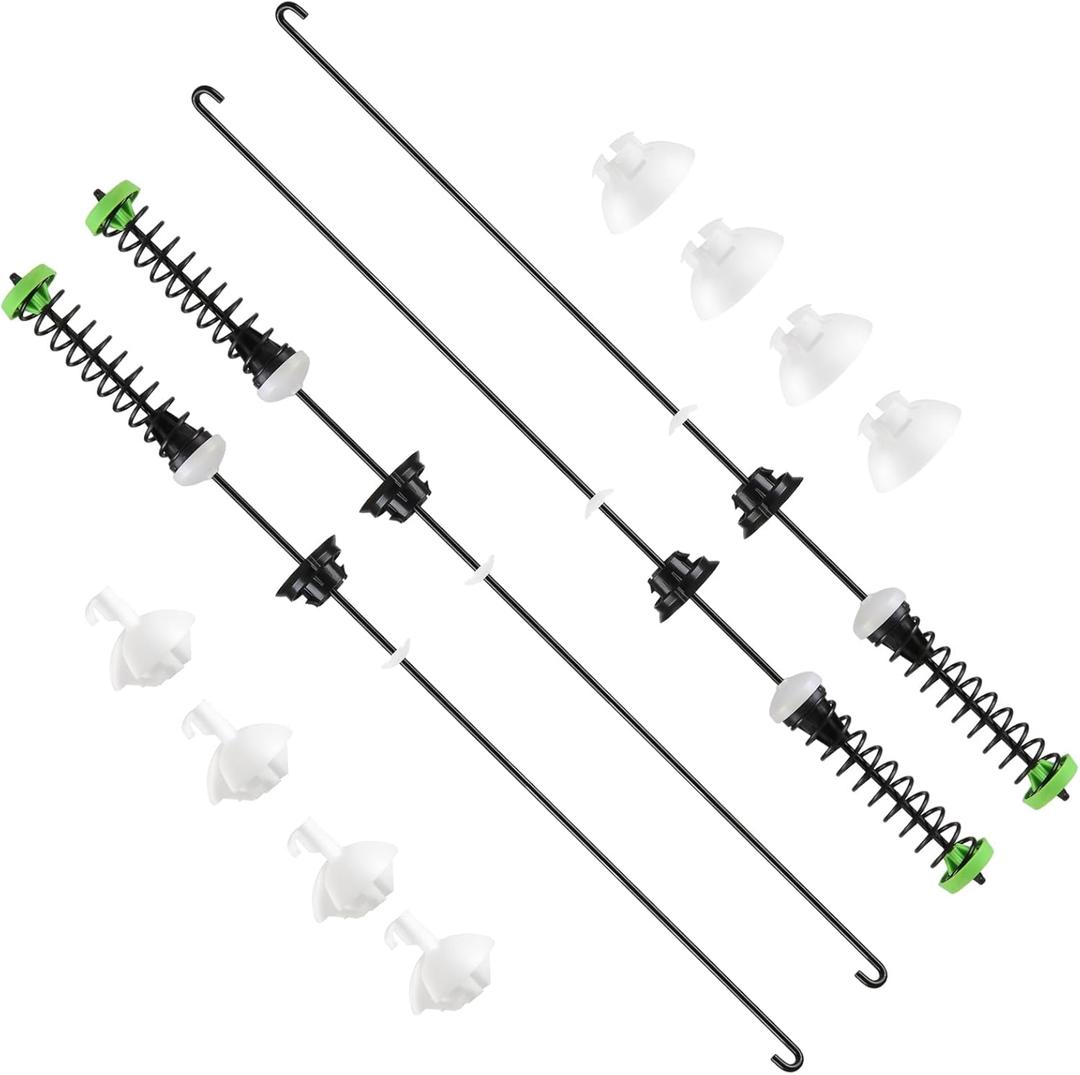 2026 Upgrade W11130362 WTW5000DW1 WTW5000DW2 WTW5000DW3 MVWX655DW1 MVWC565FW1 MVWC565FW2 Washer Suspension Rod Kit for Whirlpool Maytag Kenmore, Replace W10594080 W10735786 W10748956