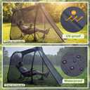 Yahenda Pop up Mosquito Net for Lounge Chair, 78.7 x 39.4 x 59 in Outdoor Mesh Shelter with Dual Zipper Entry, Storage Bag and Ground Stakes, Portable Bug Screen for Patio Camping Beach Fishing Picnic, 78 x 50 x 40"