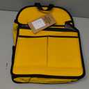 Wider Rugged Backpack Organizer Insert for Men Women Travel Work - 19 Pockets, Padded Nylon, Handle - Large,Yellow