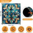 Animals and Scenery Dishwasher Magnet Cover Magnetic Sticker Decorative Refrigerator Wash Machine Magnet Cover Door Panels Home Cabinet Appliances Stickers (Blue, 23x26in)