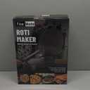 Compact 10'' Roti Maker Machine, Electric Tortilla Press with Detachable Handle, Prensa Para Tortillas,Chapati Maker Machine, Burrito Maker, Tortillera, Black