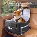 Doglike Dog Car Seat for Small Dogs Up to 35 lbs [2026 Ultimate Comfort & Safety], 5" Memory Foam Pet Booster Seats with Detachable Washable Cover, Dog Bed for Car with Puppy Travel Safety Belts, Grey
