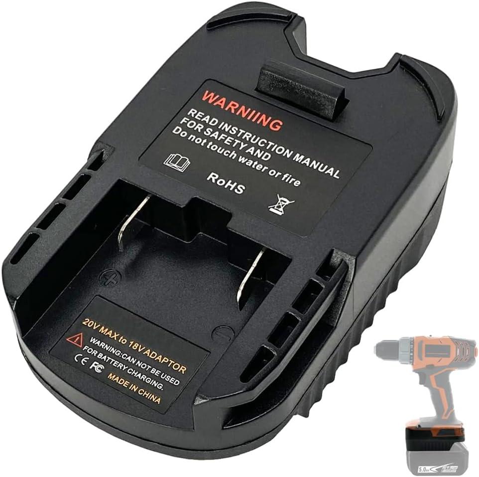 Battery Adapter for Makita to Ridgid AEG 18V Cordless Tool, Convert for Makita 18V BL1860 BL1850 BL1830B Li-ion Battery to Ridgid 18-Volt Hyper Lithium-Ion Power Tool Battery Battery Adapter for Makita to Ridgid AEG 18V Cordless Tool, Convert for Makita 18V BL1860 BL1850 BL1830B Li-ion Battery to Ridgid 18-Volt Hyper Lithium-Ion Power Tool Battery