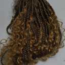 36" Full Lace Boho Braided Wigs for Black Women Knotless Braided Wigs Box Braid Wig with Baby Hair Premium Synthetic Black Boho Braid Wig, 360 HD Full Lace