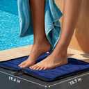 Wet Bag, Wet Dry Bag, Wet bag for swimsuit,Travel, Beach, Pool, Diapers, Dirty Yoga Gym Clothes, Waterproof Embedded Towel Wet Bag(Fleece)-Leakproof Wet Clothes Bag, Beach Travel Essentials (15.7*9.8inch, Blue)